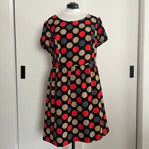 Forever21 Plus Polka Dot Cap Sleeve Baby Doll Dress, sz 2X